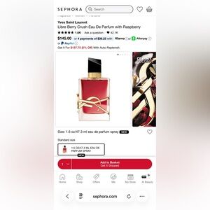 Yves Saint Laurent Red and Gold Libre Perfume